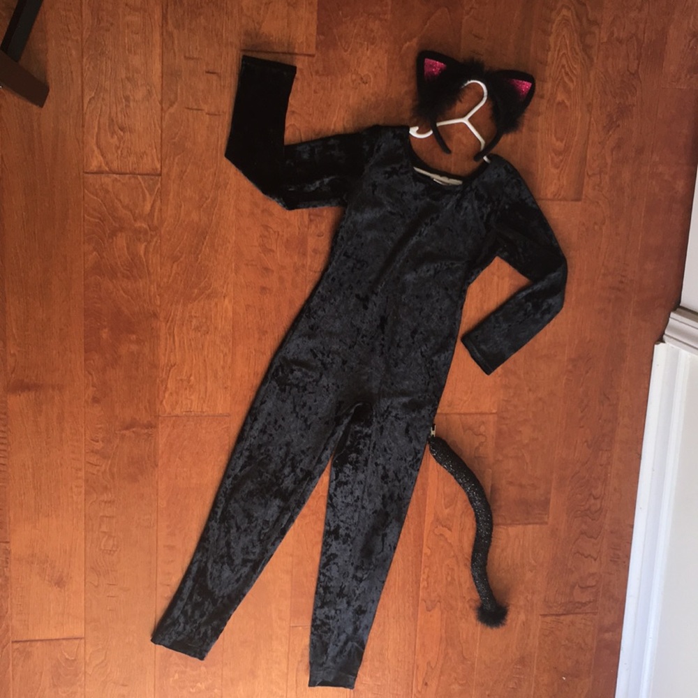 Girls Black Cat Suit